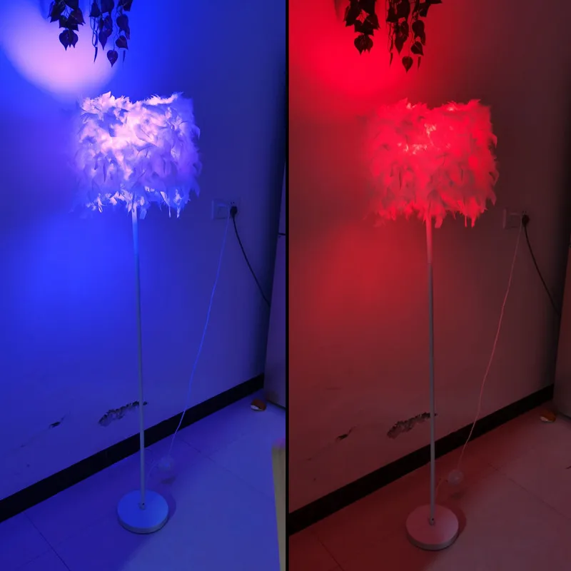 145CM Tall Home Decor White Feather Floor Lamp Family Hotel RGB Ornament Light For Wedding Christmas Gift
145CM Tall Home Decor White Feather Floor Lamp Family Hotel RGB Ornament Light For Wedding Christmas Gift