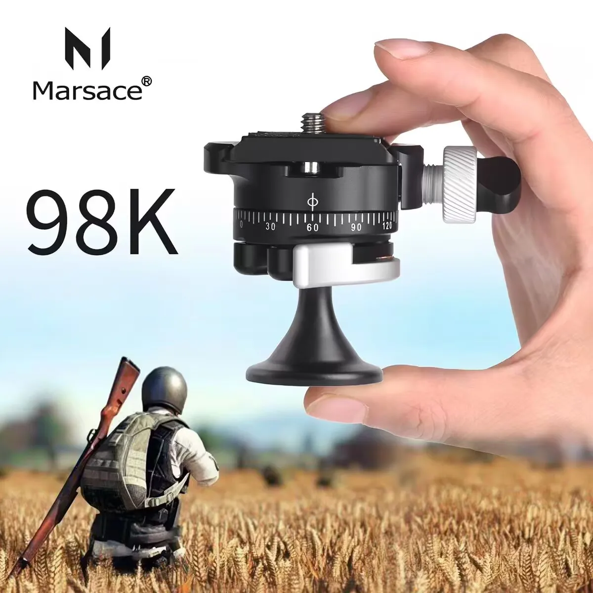 Marsace 98K Mini Ball Head Quick Release Plate Free Lightweight Lever-Clamp Small Ball Head With High Locking Force
Marsace 98K Mini Ball Head Quick Release Plate Free Lightweight Lever-Clamp Small Ball Head With High Locking Force