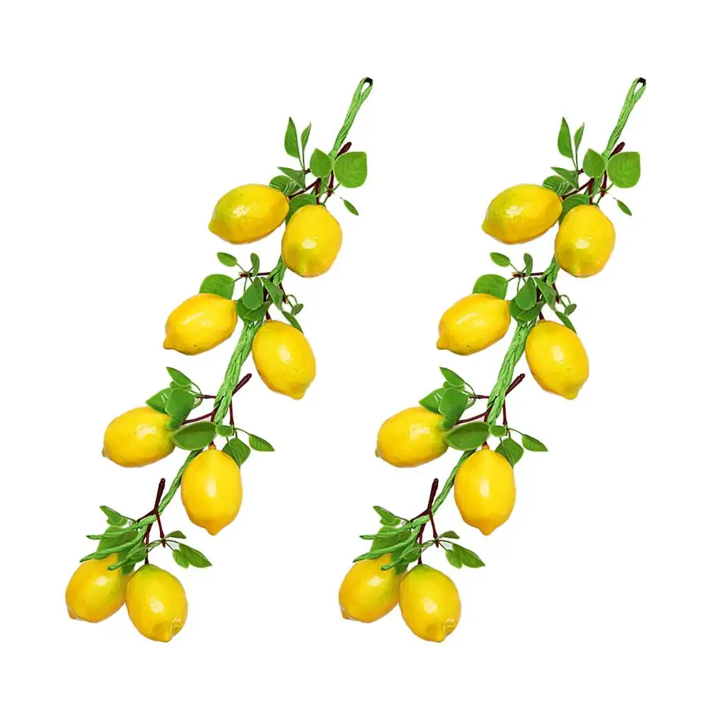2pcs Simulation Lemon String Imitation Fruit Decor Hanging Vegetable nament Lifelike Bright Colored Home Garden Office
2pcs Simulation Lemon String Imitation Fruit Decor Hanging Vegetable nament Lifelike Bright Colored Home Garden Office
