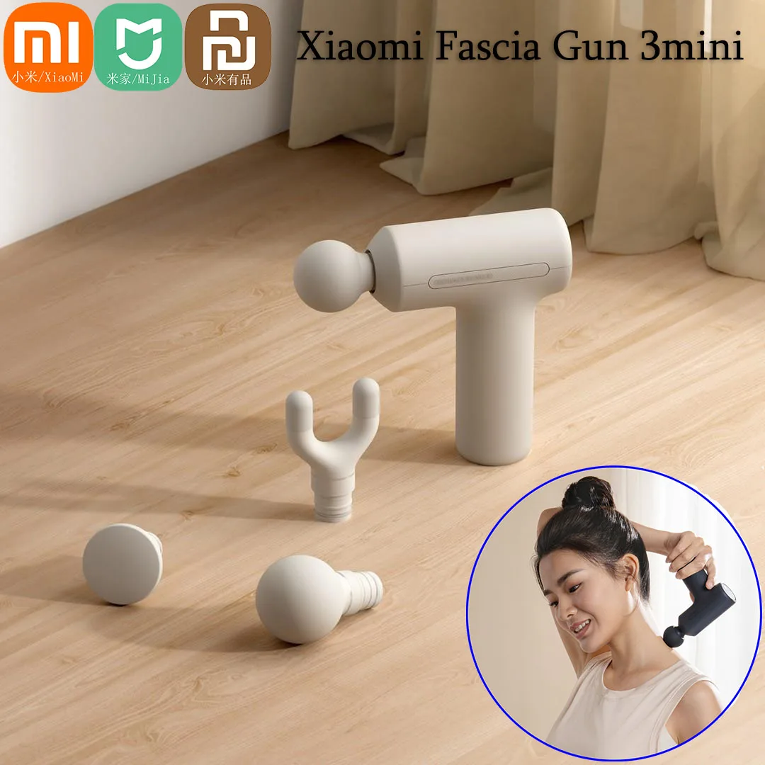Xiaomi Mi Fascia Gun 3 Mini Portable Muscle Massage Gun 12kg Thrust Brushless Silent Motor Massager Heads Relax the Body Mijia
Xiaomi Mi Fascia Gun 3 Mini Portable Muscle Massage Gun 12kg Thrust Brushless Silent Motor Massager Heads Relax the Body Mijia