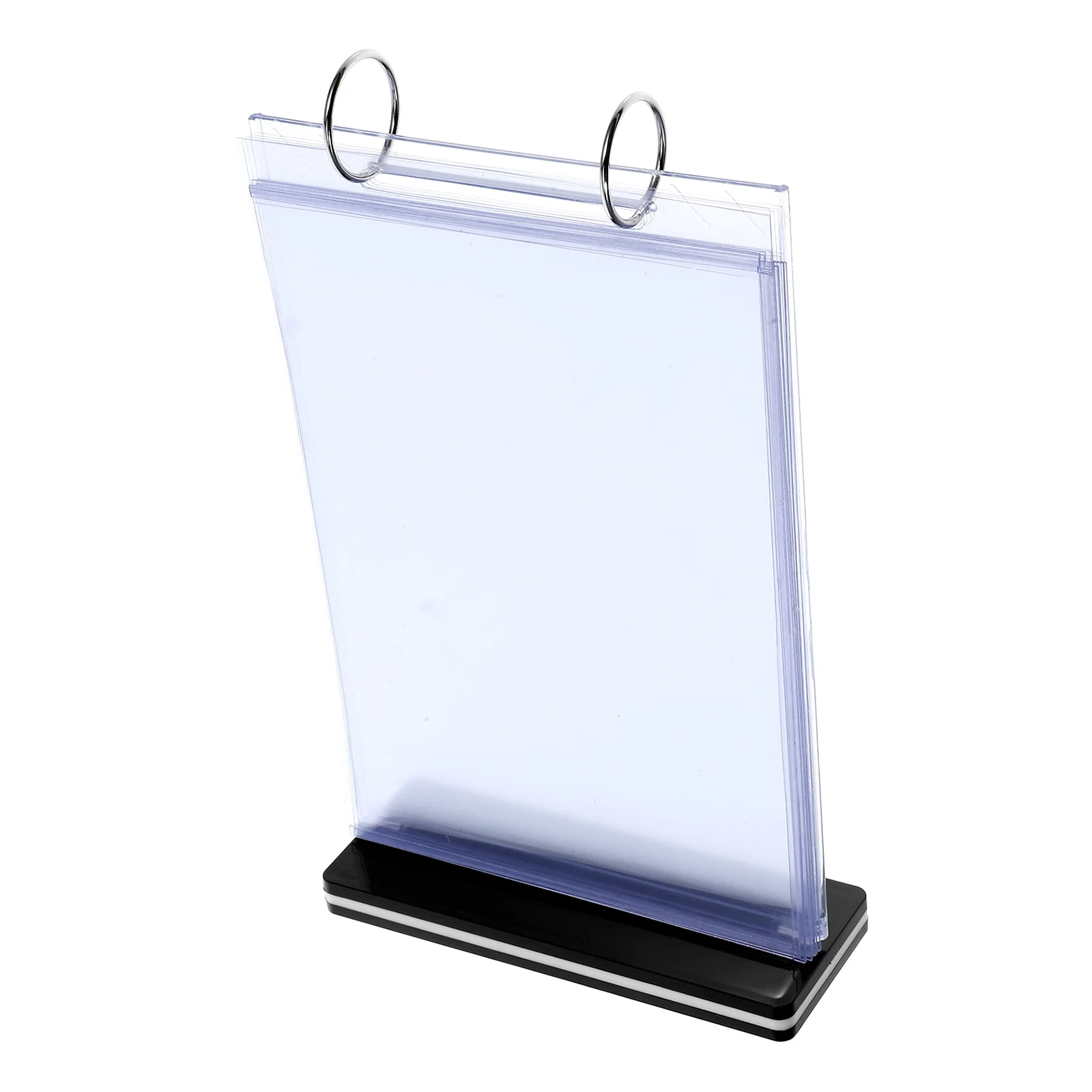 A5 Vertical PVC Menu Display Stand Lightweight Stable Base Clear Show Retail Supermarkets Exhibitions Desktop Marketing Sign 
A5 Vertical PVC Menu Display Stand Lightweight Stable Base Clear Show Retail Supermarkets Exhibitions Desktop Marketing Sign