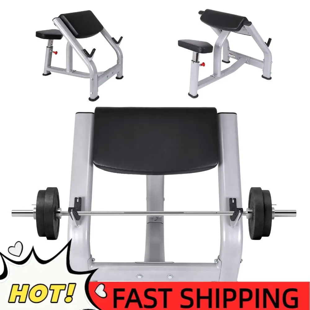 Preacher Curl Weight Bench with Adjustable Seat Seated Barbell and Dumbbell Biceps Station for Home Gym Strength Training
Preacher Curl Weight Bench with Adjustable Seat Seated Barbell and Dumbbell Biceps Station for Home Gym Strength Training