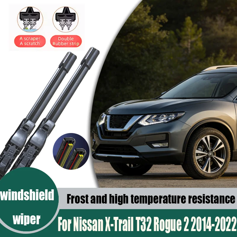 For Nissan X-Trail T32 Rogue 2 2014-2022 Car Front Rear Wiper Blades Soft Rubber Windscreen Wipers Auto Windshield 26"+17"
For Nissan X-Trail T32 Rogue 2 2014-2022 Car Front Rear Wiper Blades Soft Rubber Windscreen Wipers Auto Windshield 26"+17"