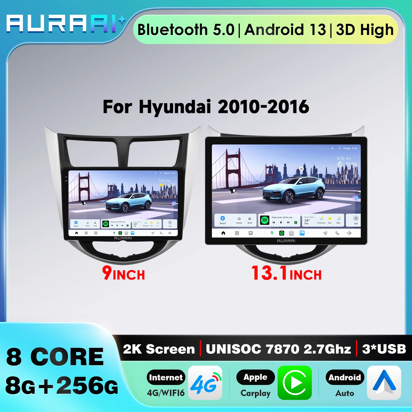 4G-LTE Octa Core Car Radio For Hyundai Solaris/Accent/Verna 2010-2016 Supports Wireless CarPlay Android Auto Navi AI Pro FM 360
4G-LTE Octa Core Car Radio For Hyundai Solaris/Accent/Verna 2010-2016 Supports Wireless CarPlay Android Auto Navi AI Pro FM 360