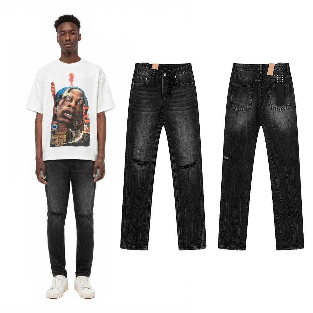 Y2k Streetwear Slim Fit Jeans Hip Hop Street Style Cotton Casual Clothing Vintage Distressed Rock Revival Skinny Pants for Men's
Y2k Streetwear Slim Fit Jeans Hip Hop Street Style Cotton Casual Clothing Vintage Distressed Rock Revival Skinny Pants for Men's