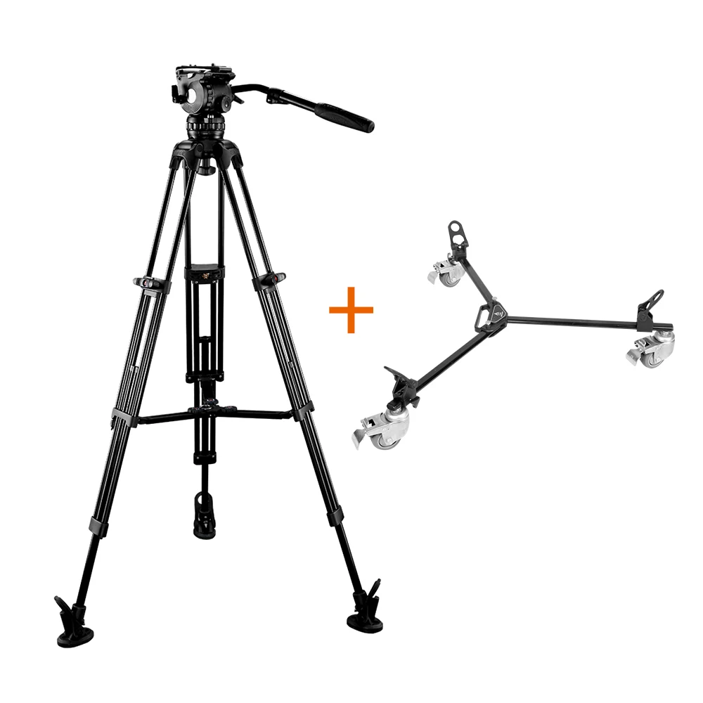 E-IMAGE EG06A2DK 75mm Bowl Aluminum Tripod Stand Camera Pro With Dolly Wheels Kit
E-IMAGE EG06A2DK 75mm Bowl Aluminum Tripod Stand Camera Pro With Dolly Wheels Kit