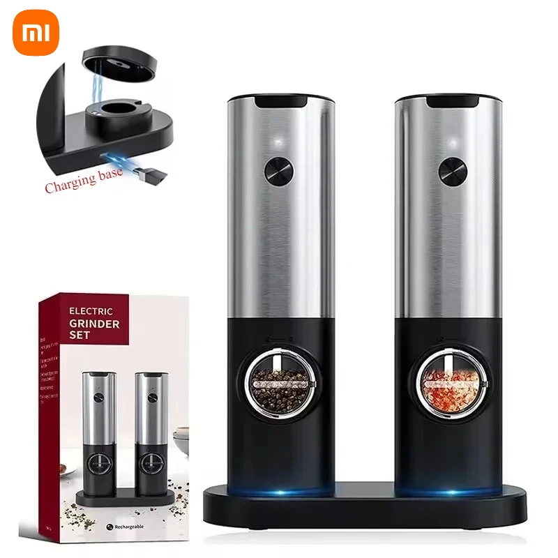 Xisomi USB Rechargeable Electric Salt Pepper Grinder With Adjustable Roughness Freshly Ground Pepper Powder Grinder kitchen Tool
Xisomi USB Rechargeable Electric Salt Pepper Grinder With Adjustable Roughness Freshly Ground Pepper Powder Grinder kitchen Tool