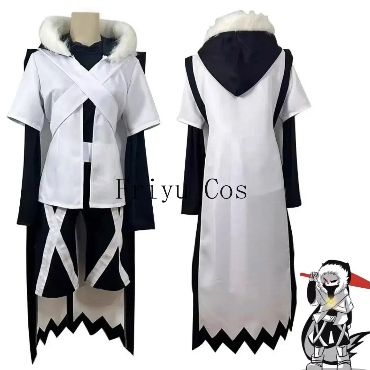 Anime Game Undertale XTALE Cross Sans Cosplay Costume White Cloak Cape Combats Uniform Adult Man Woman Halloween Party Suit
Anime Game Undertale XTALE Cross Sans Cosplay Costume White Cloak Cape Combats Uniform Adult Man Woman Halloween Party Suit