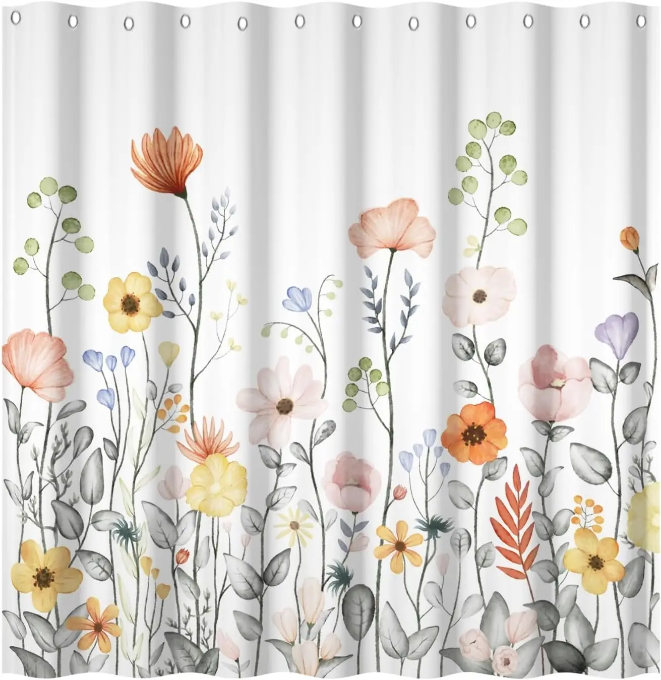 Yeele Floral Shower Curtain Vivid Watercolor Wild Plants Bath Curtains Shower Set Vintage Rustic Nature Spring Bathroom Sets
Yeele Floral Shower Curtain Vivid Watercolor Wild Plants Bath Curtains Shower Set Vintage Rustic Nature Spring Bathroom Sets
