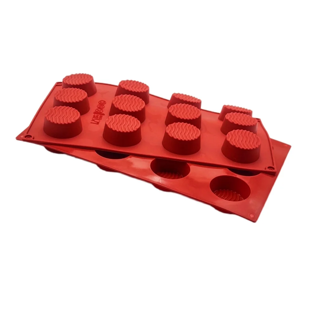 Hot Selling 12 Hole Round Wavy Pattern Silicone Chocolate Baking Mold DIY Mousse Dessert Mold Ice Tray Handmade Soap Cake Mould
Hot Selling 12 Hole Round Wavy Pattern Silicone Chocolate Baking Mold DIY Mousse Dessert Mold Ice Tray Handmade Soap Cake Mould