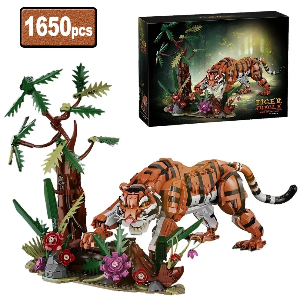 Jungle Tiger Building Block Set, Animal Series Building Block Model Ornament, Suitable for Gifts and Displays
Jungle Tiger Building Block Set, Animal Series Building Block Model Ornament, Suitable for Gifts and Displays