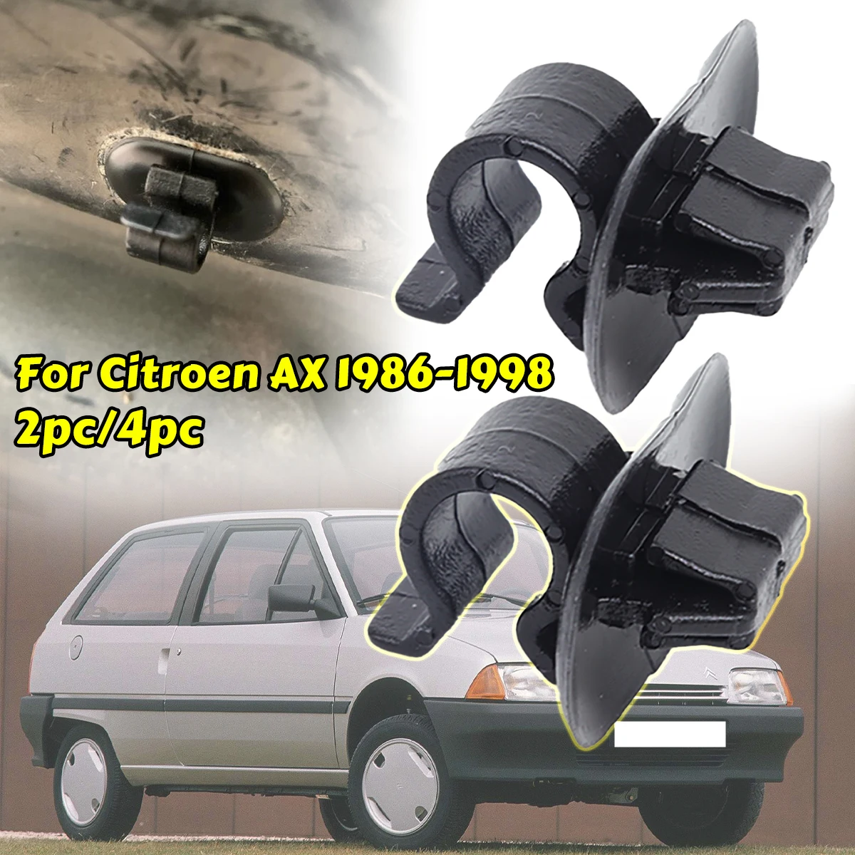 2PC Car Hood Bonnet Rod Support Prop Clip Stay Clamp Holder 792834 For Citroen AX Proton Tiara 1986 -1997 1998 Fastener Retainer
2PC Car Hood Bonnet Rod Support Prop Clip Stay Clamp Holder 792834 For Citroen AX Proton Tiara 1986 -1997 1998 Fastener Retainer