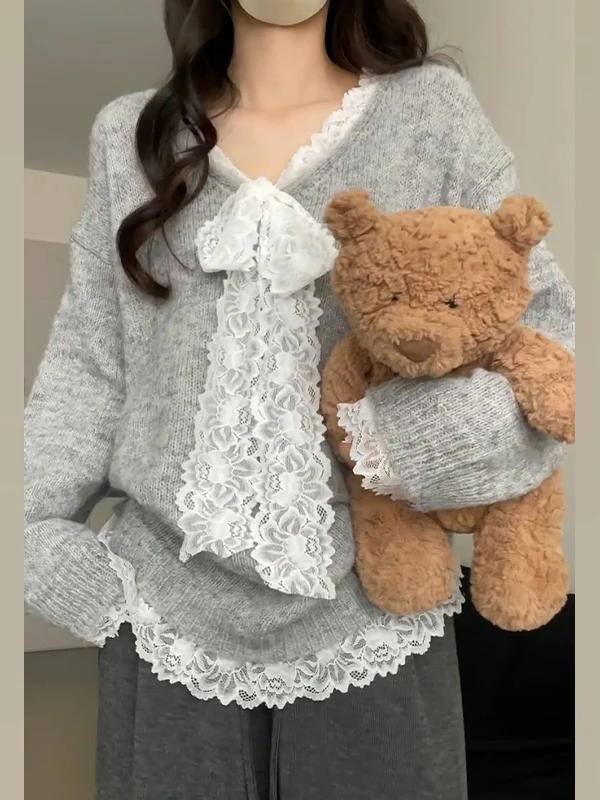 Ay V-Ne вязаный свитер женский осенне-зимний свободный крой удобный свободный крой элитный повседневный свободный вязаный топ
Ay V-Ne вязаный свитер женский осенне-зимний свободный крой удобный свободный крой элитный повседневный свободный вязаный топ