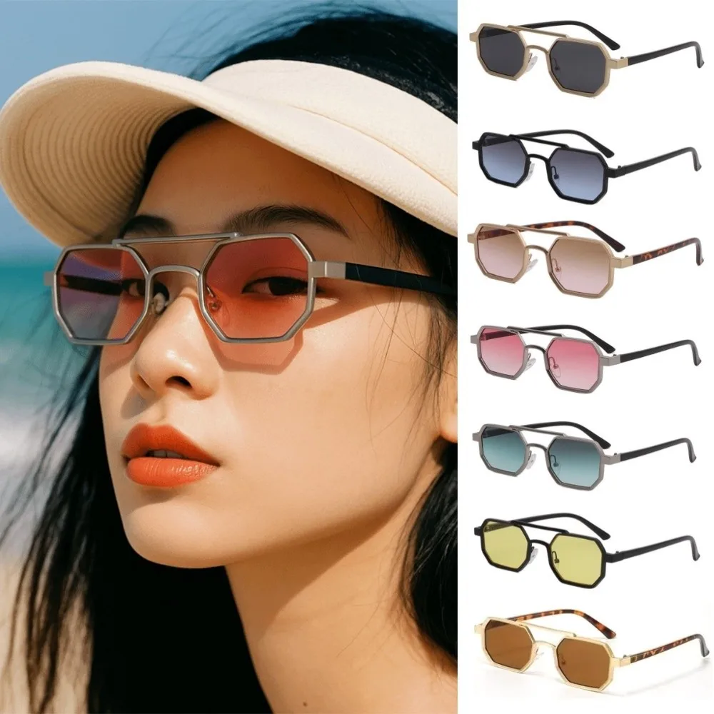 Personalized Large Frame Polygon Sunglasses UV400 Punk Double Beam Sun Glasses Alloy Lightweight Multicolor Eyewear Outdoor
Personalized Large Frame Polygon Sunglasses UV400 Punk Double Beam Sun Glasses Alloy Lightweight Multicolor Eyewear Outdoor