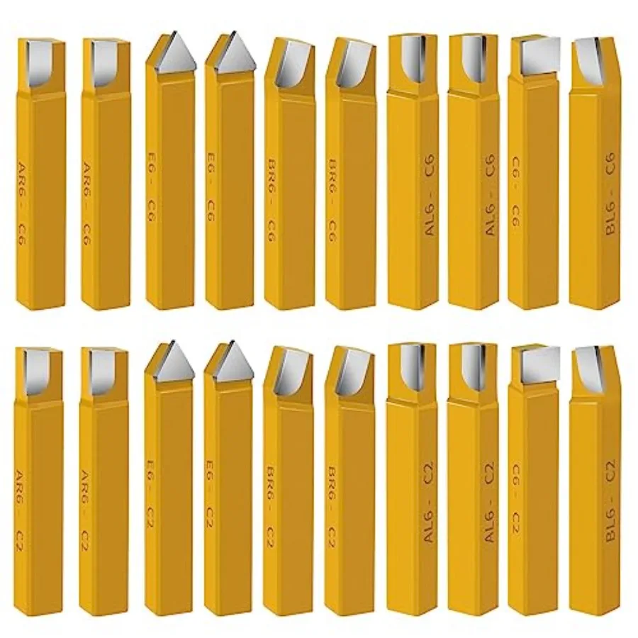 20 pc " Carbide Tip Tipped Cutter Tool Metal Lathe Cuttg Tools for Turng Boring and Chamfering
20 pc " Carbide Tip Tipped Cutter Tool Metal Lathe Cuttg Tools for Turng Boring and Chamfering