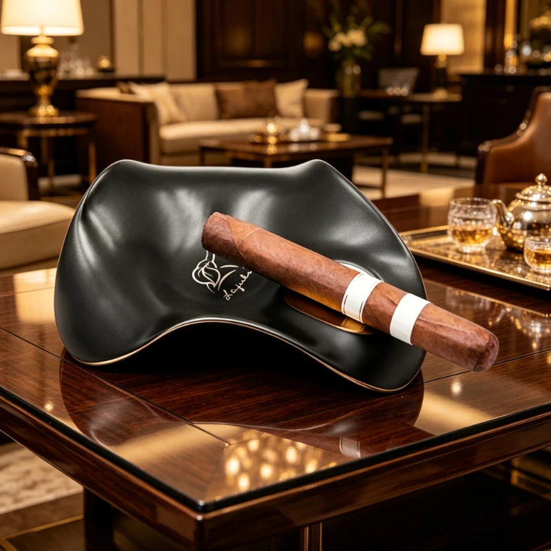 Stylish Ceramic Ashtray for Single User Elegant Artistic Design Perfect Cigar Accessory
Stylish Ceramic Ashtray for Single User Elegant Artistic Design Perfect Cigar Accessory