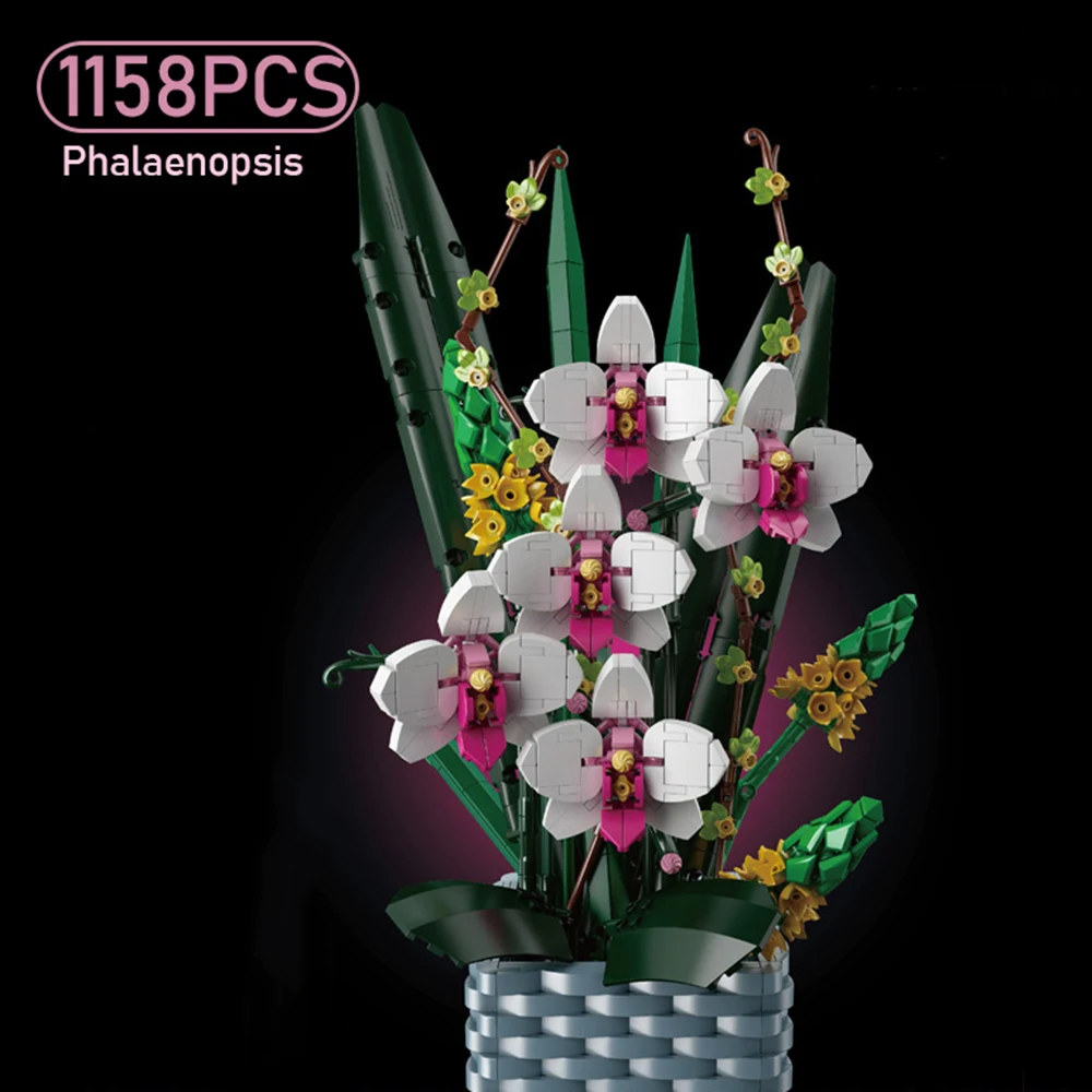 Butterfly Orchid Flower Bouquet Building Blocks Assembly Model Potted Floral Decor Puzzle Toy Gift for Girls Desktop Display
Butterfly Orchid Flower Bouquet Building Blocks Assembly Model Potted Floral Decor Puzzle Toy Gift for Girls Desktop Display