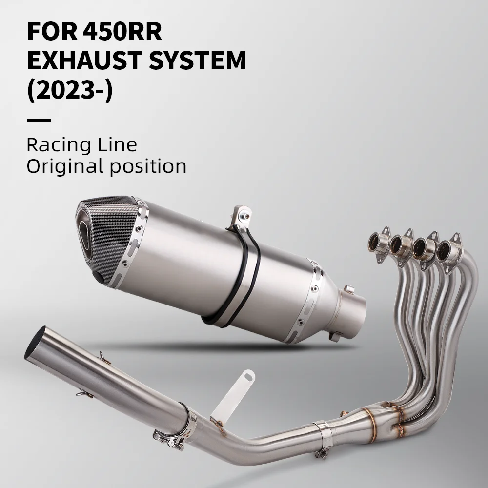 Original silencer, Complete exhaust system for motorcycle, modified 51mm link pipe fit for the Kove 450RR
Original silencer, Complete exhaust system for motorcycle, modified 51mm link pipe fit for the Kove 450RR