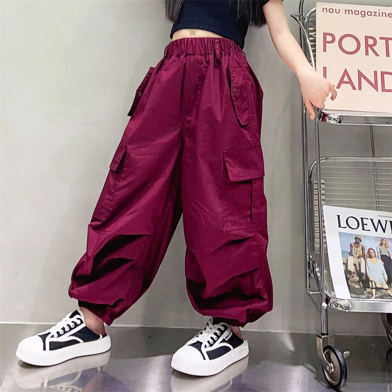 Summer Children Pants for Boys Teenagers Student Kids Cargo Pants Elastic Waist Sport Girls Streetwear Young Trousers Clothing
Summer Children Pants for Boys Teenagers Student Kids Cargo Pants Elastic Waist Sport Girls Streetwear Young Trousers Clothing