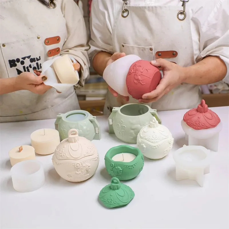 Boowan Nicole Bauble Candle Jar Silicone Molds For Concrete Jesmonite Gypsum Cement DIY Handmade Christmas Gift Tools Home Decor
Boowan Nicole Bauble Candle Jar Silicone Molds For Concrete Jesmonite Gypsum Cement DIY Handmade Christmas Gift Tools Home Decor