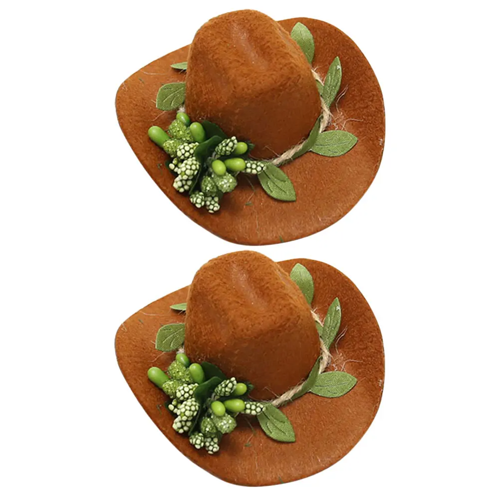2Pcs Wine Bottle Hat Covers Elegant Christmas Party Decoration Practical Cowboy Wine Bottle Toppers DIY Crafts
2Pcs Wine Bottle Hat Covers Elegant Christmas Party Decoration Practical Cowboy Wine Bottle Toppers DIY Crafts