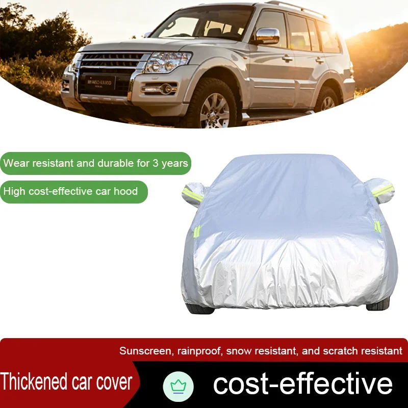 Suitable For Mitsubishi Pajero Shogunate Montero Sunscreen, Rain proof, Snow resistant, Scratch resistant Thick Car Cover
Suitable For Mitsubishi Pajero Shogunate Montero Sunscreen, Rain proof, Snow resistant, Scratch resistant Thick Car Cover