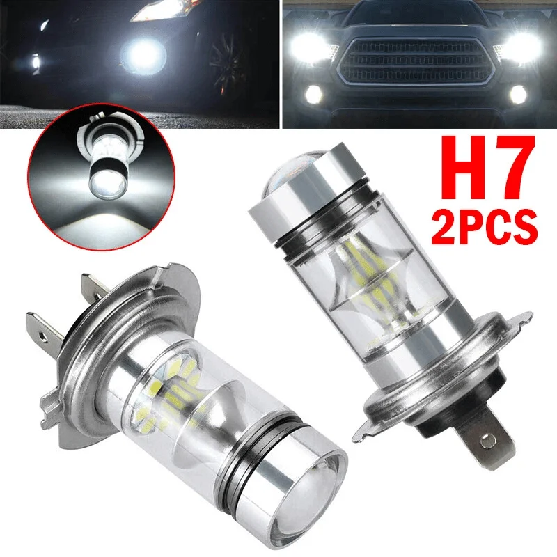 2pcs H7 LED Car Daytime Running Driving Fog Light Bulbs 6000K White Auto Driving Bulbs DRL 1200-2000 lumens, Without Battery
2pcs H7 LED Car Daytime Running Driving Fog Light Bulbs 6000K White Auto Driving Bulbs DRL 1200-2000 lumens, Without Battery