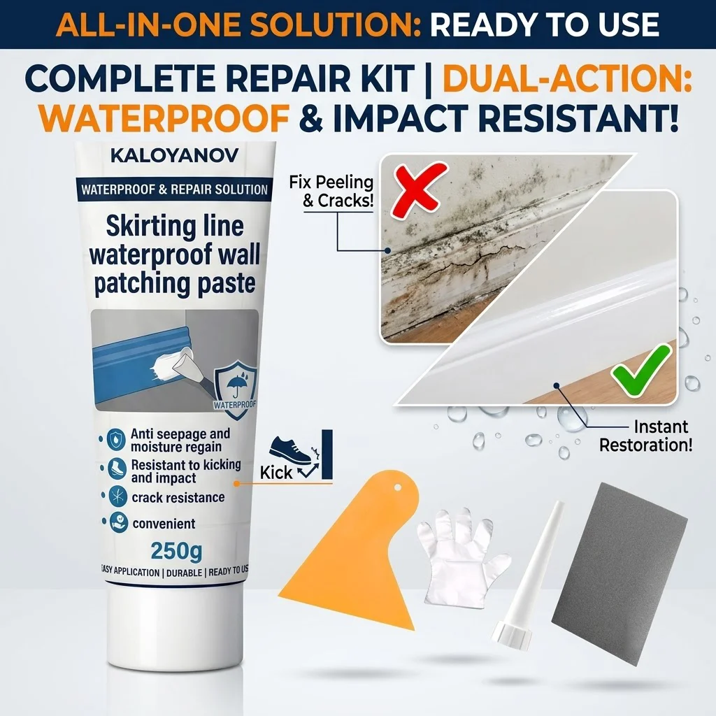 Waterproof Skirting Board Wall Repair Paste Quick Dry Mending Cream for Home Wall Gap Peeling Crack Holes Sealing Repairing
Waterproof Skirting Board Wall Repair Paste Quick Dry Mending Cream for Home Wall Gap Peeling Crack Holes Sealing Repairing