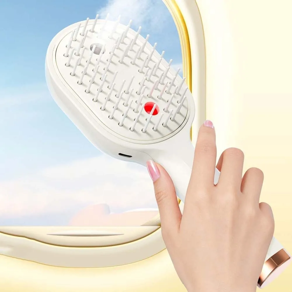 Electric Spray Hairbrush Portable Nano Mist Scalp Massager Comb Anti-Static Lightweight Cushion Comb for 3.7V/400mAh Hair Care
Electric Spray Hairbrush Portable Nano Mist Scalp Massager Comb Anti-Static Lightweight Cushion Comb for 3.7V/400mAh Hair Care