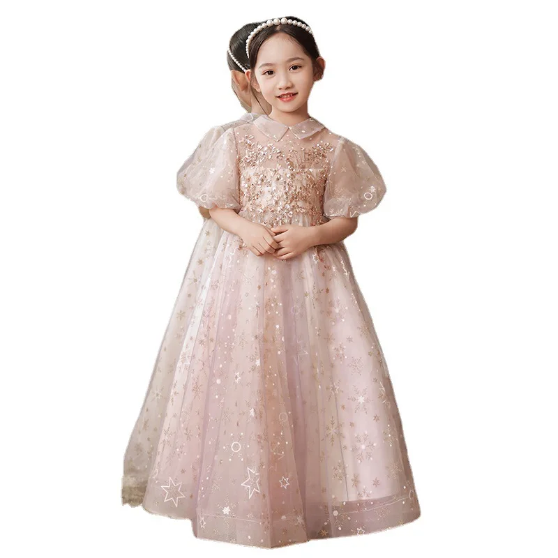 Girl's Birthday Dress Pongsa Princess Dress Flower Boy Bubble Sleeve Little Girl Piano Performance Dress Autumn
Girl's Birthday Dress Pongsa Princess Dress Flower Boy Bubble Sleeve Little Girl Piano Performance Dress Autumn