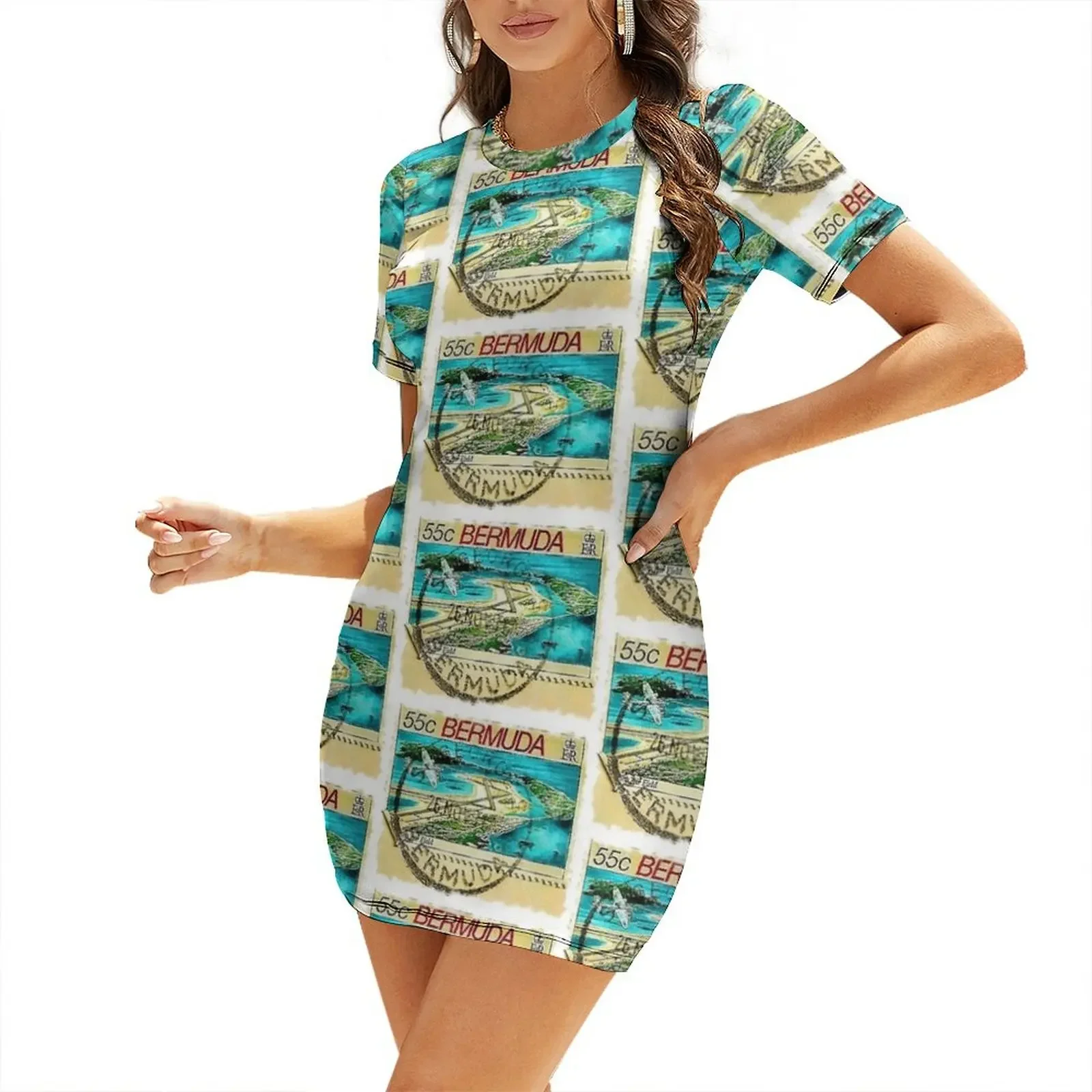 Bermuda Short-Sleeved Dress dresses korean style summer clothes evening dresses women
Bermuda Short-Sleeved Dress dresses korean style summer clothes evening dresses women