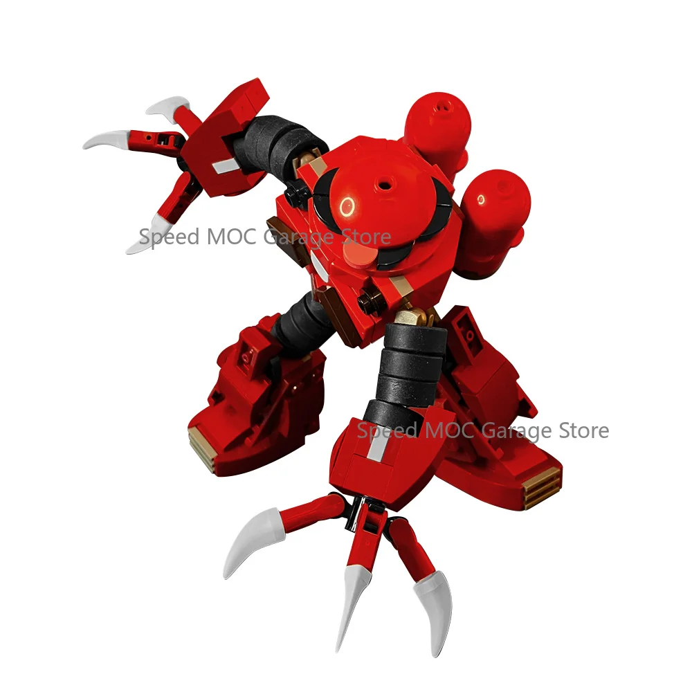 Red Amphibious Mech Robot MOC Building Blocks, Sci-Fi Sea Combat Mobile Suit with Claw Arms
Red Amphibious Mech Robot MOC Building Blocks, Sci-Fi Sea Combat Mobile Suit with Claw Arms