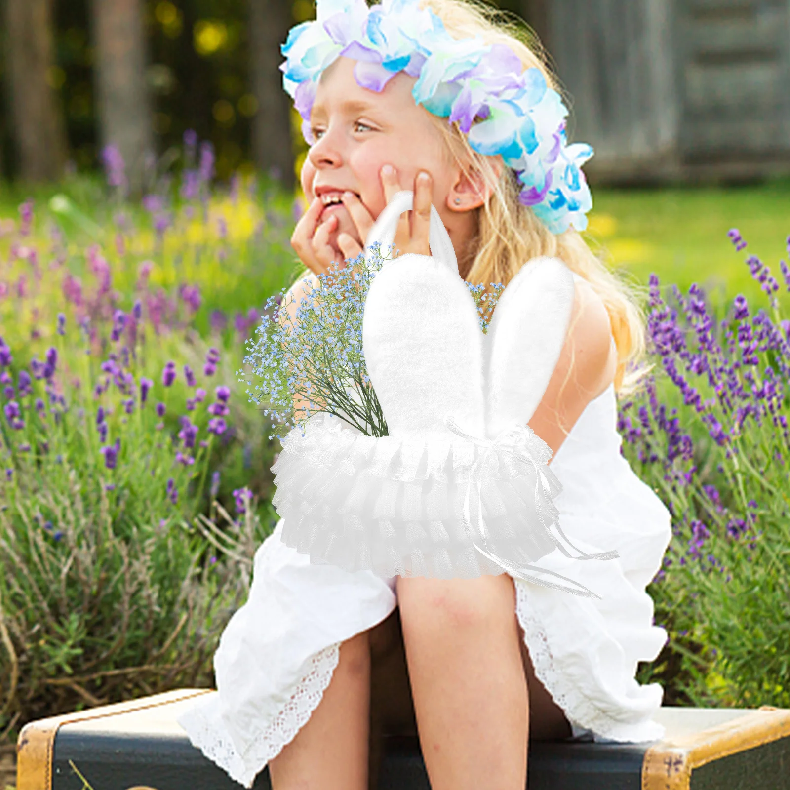 Rabbit Ear Small Flower Girl Basket Handle Easter Candy Petal Holder Wedding Party Baskets Flower Girl Baskets for Weddings
Rabbit Ear Small Flower Girl Basket Handle Easter Candy Petal Holder Wedding Party Baskets Flower Girl Baskets for Weddings