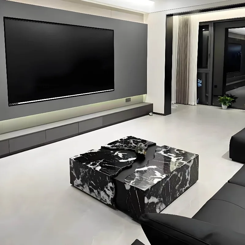 Bulgari marble coffee table living room household small apartment
Bulgari marble coffee table living room household small apartment