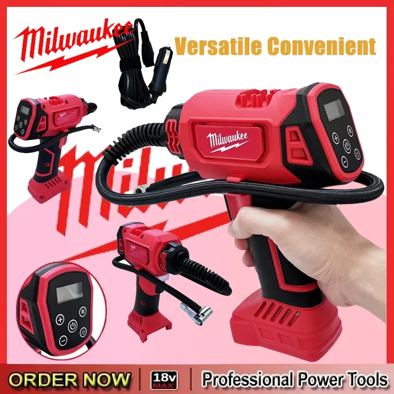 Milwaukee 18V Battery Pump Car Tire Automatic Inflator Handheld Air Cordless Electric Air Compressor Rechargeable
Milwaukee 18V Battery Pump Car Tire Automatic Inflator Handheld Air Cordless Electric Air Compressor Rechargeable