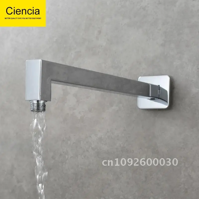 Ciencia 304 Stainless Steel Arm Shower Square G1/2 Bathroom Shower Arm Rain Wall Mounted for Fixed Head Shower
Ciencia 304 Stainless Steel Arm Shower Square G1/2 Bathroom Shower Arm Rain Wall Mounted for Fixed Head Shower