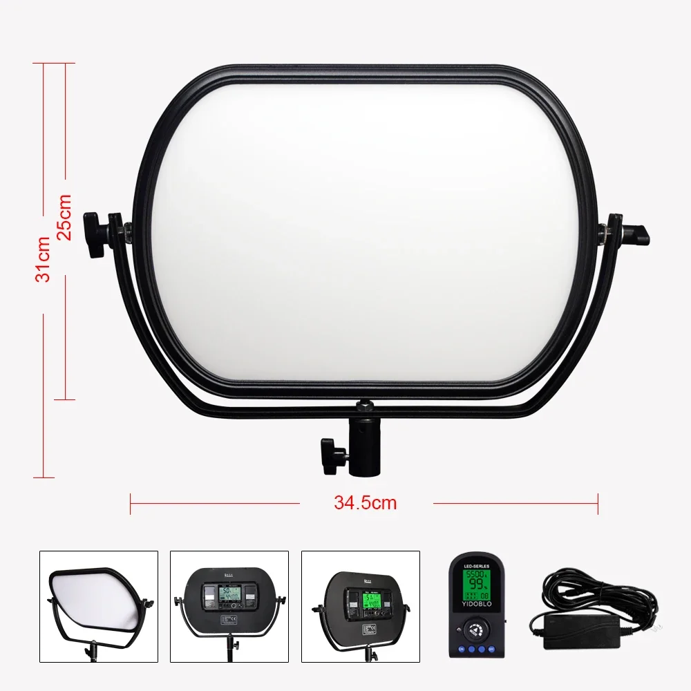 Yidoblo PE-920II Bi-color Ultra Thin Continuous Soft LED Photography Lighting Panel 2.4G Wireless Remote Control Studio Lamp
Yidoblo PE-920II Bi-color Ultra Thin Continuous Soft LED Photography Lighting Panel 2.4G Wireless Remote Control Studio Lamp