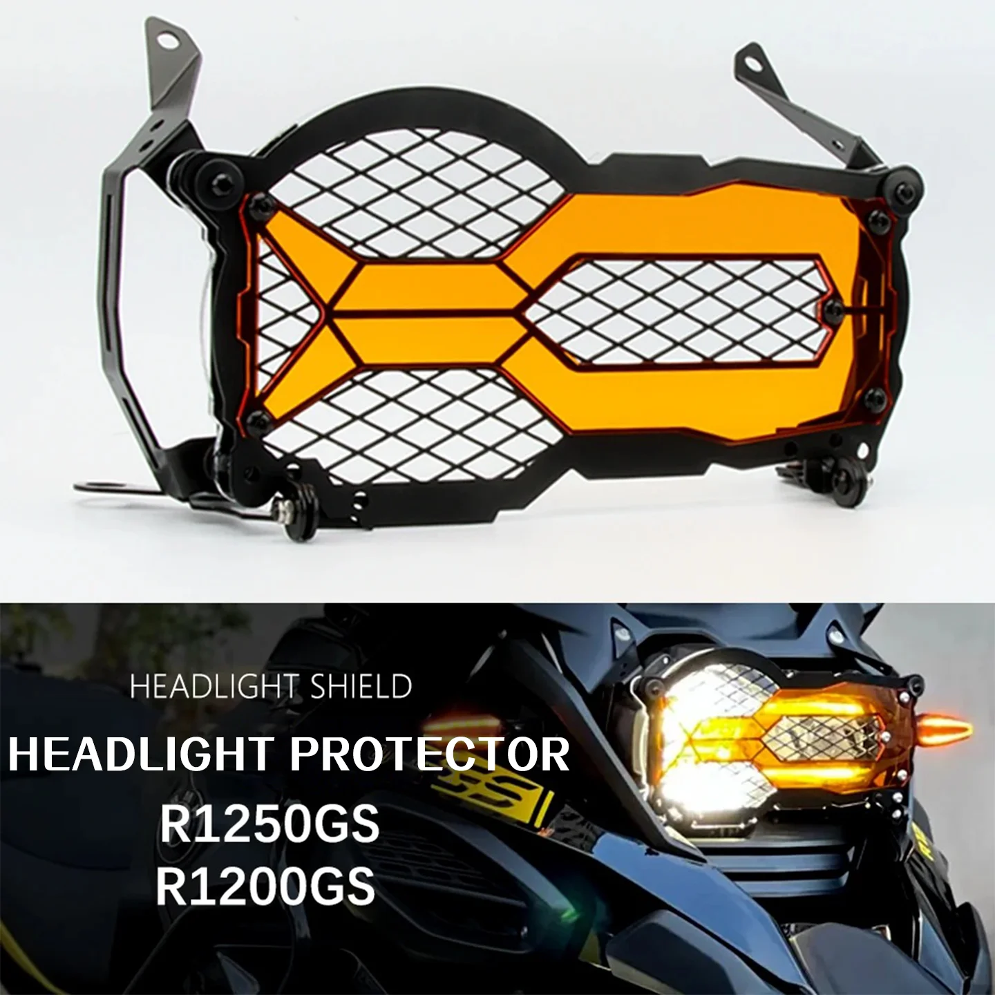 For R1200GS R1250GS Adventure Flipable Headlight Protector Head Lights Grille Guard Cover R1200 R1250GS LC ADV Edition 2013-2024