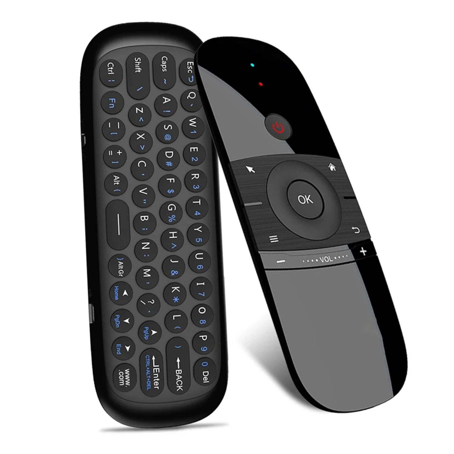 W1 Air Mouse 2.4G Wireless Keyboard Remote Control IR Remote Learning 6-Axis Motion Sense for Smart TV Android TV Box PC Laptop
W1 Air Mouse 2.4G Wireless Keyboard Remote Control IR Remote Learning 6-Axis Motion Sense for Smart TV Android TV Box PC Laptop