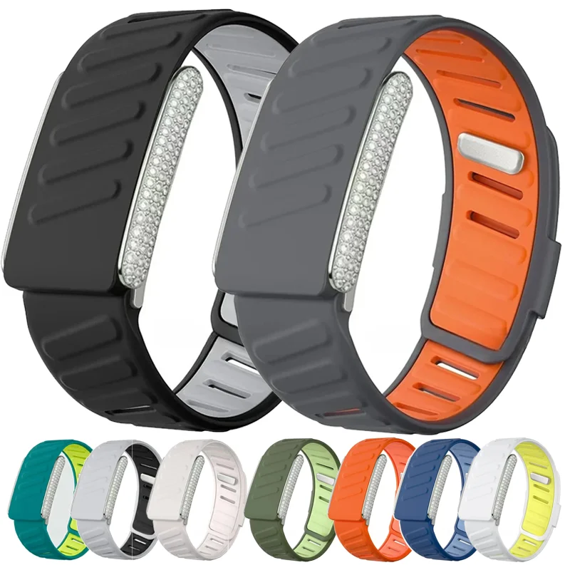 Diamonds Watch Strap For Whoop 5.0 One+Peak Silicone Strap Casual Wristband with Full-Diamond Bright Silver Metal U-Frame
Diamonds Watch Strap For Whoop 5.0 One+Peak Silicone Strap Casual Wristband with Full-Diamond Bright Silver Metal U-Frame