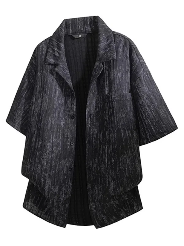Men's Casual Loose Short Sleeve Shirt Set Tie Dye Thin Summer Fashion Design Breathable Comfortable Polyester Blend Shirt
Men's Casual Loose Short Sleeve Shirt Set Tie Dye Thin Summer Fashion Design Breathable Comfortable Polyester Blend Shirt