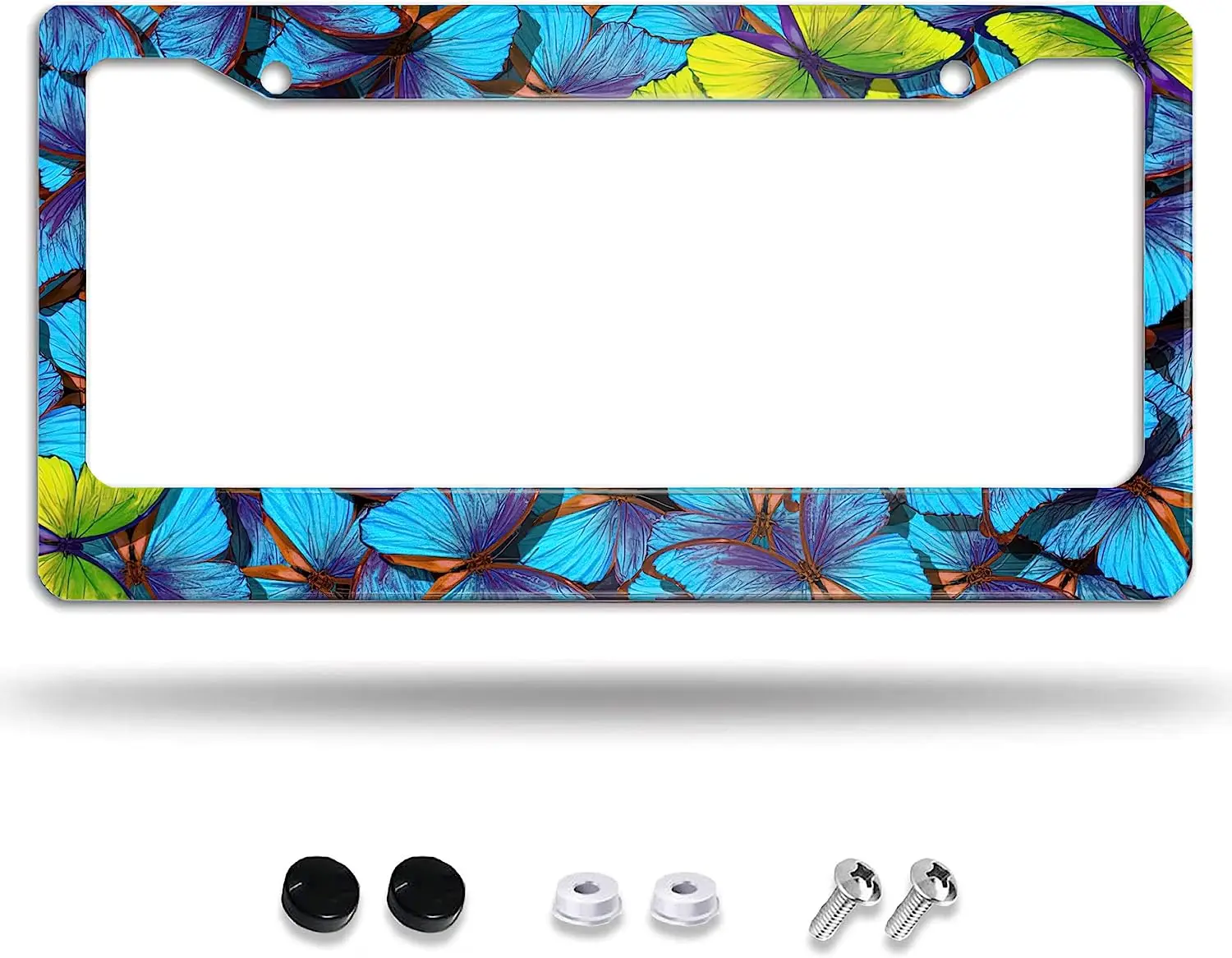 Buterflies Decorative Car License Plate Frame Blue Buterfly Designed for Car Aluminum Customized Decor Car Tag for Men Women
Buterflies Decorative Car License Plate Frame Blue Buterfly Designed for Car Aluminum Customized Decor Car Tag for Men Women