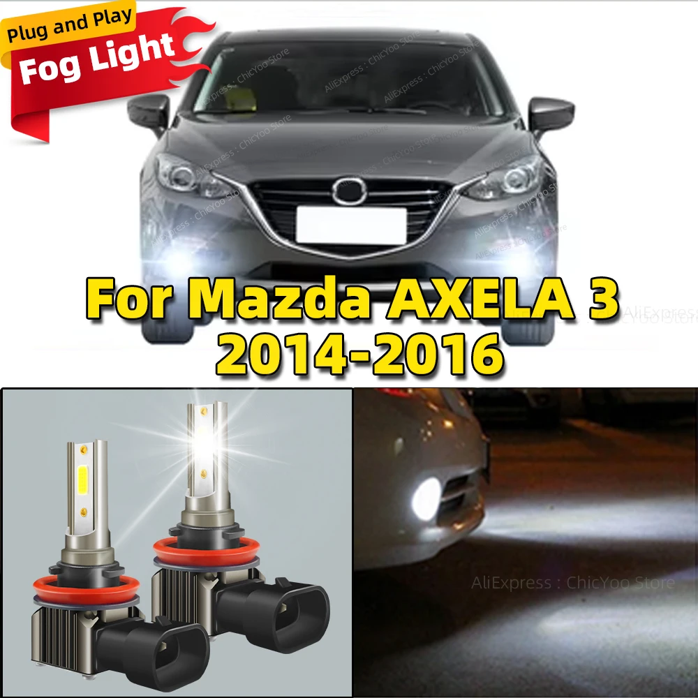 2Pcs 15000LM LED Car Front Fog Light Lamps 6000K Bulb For Mazda AXELA 3 2014 2015 2016 Plug and Play Auto Accessory
2Pcs 15000LM LED Car Front Fog Light Lamps 6000K Bulb For Mazda AXELA 3 2014 2015 2016 Plug and Play Auto Accessory