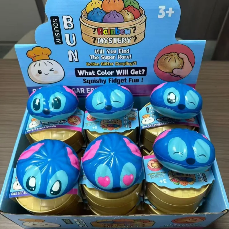 Simulation decompression bun Stitch, pinch music slowly rebound cartoon pinch music decompression toy Xiaolongbao blind box
Simulation decompression bun Stitch, pinch music slowly rebound cartoon pinch music decompression toy Xiaolongbao blind box