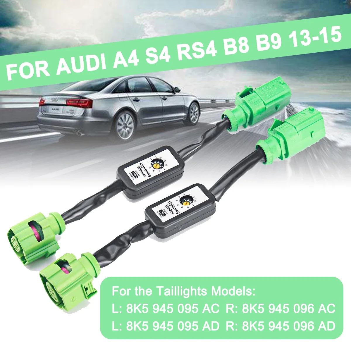2pcs For Audi A4 S4 RS4 B8 B9 2013-2015 Add-on Module Wire Indicator Dynamic Turn Signal LED Taillight Left & Right Tail Light
2pcs For Audi A4 S4 RS4 B8 B9 2013-2015 Add-on Module Wire Indicator Dynamic Turn Signal LED Taillight Left & Right Tail Light