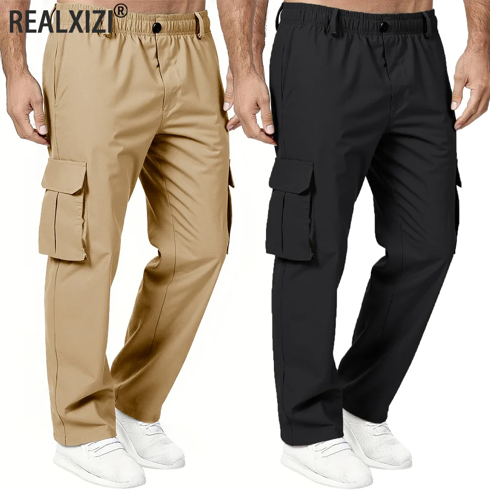 Men's Tactical Cargo Pants Large Pocket Loose Overalls Durable Outdoor Work Trousers Elastic Waist Pure Cotton Casual Pants
Men's Tactical Cargo Pants Large Pocket Loose Overalls Durable Outdoor Work Trousers Elastic Waist Pure Cotton Casual Pants