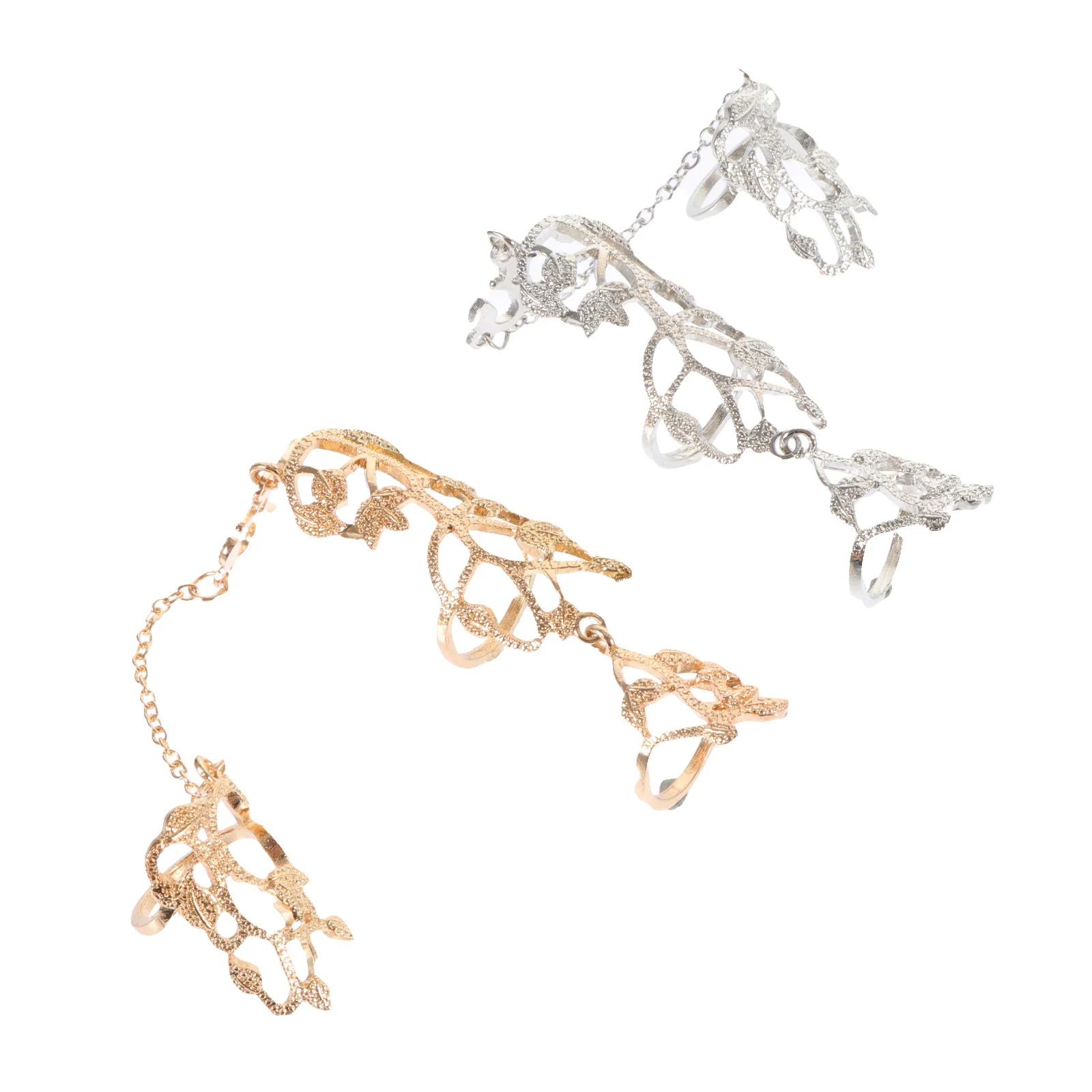 2Pcs Flower Chain Rings Adjustable Punk Style Alloy Finger Ring for Festival Party Chic Accessory Unique Cool Decorative Ring
2Pcs Flower Chain Rings Adjustable Punk Style Alloy Finger Ring for Festival Party Chic Accessory Unique Cool Decorative Ring