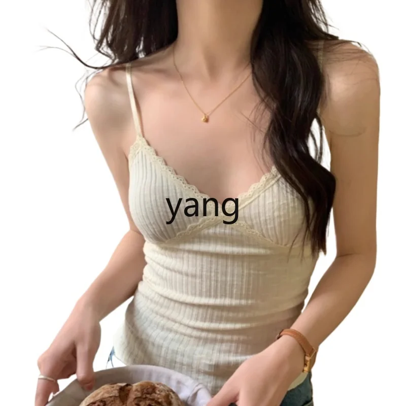 YJQ lace suspender small vest women's summer wear beautiful back slim fit inside sleeveless top
YJQ lace suspender small vest women's summer wear beautiful back slim fit inside sleeveless top