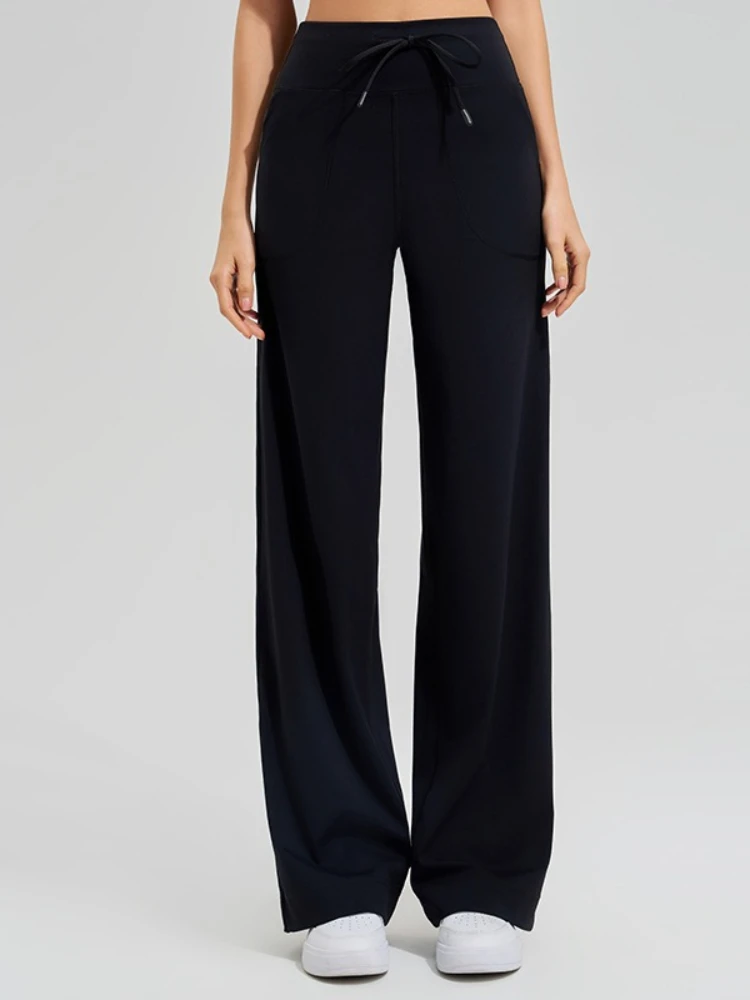 Activewear Women Wide Leg Pants Casual Cotton Yoga Pants With Pockets High Waist Drawstring Baggy Sweatpants Flare Leggings
Activewear Women Wide Leg Pants Casual Cotton Yoga Pants With Pockets High Waist Drawstring Baggy Sweatpants Flare Leggings
