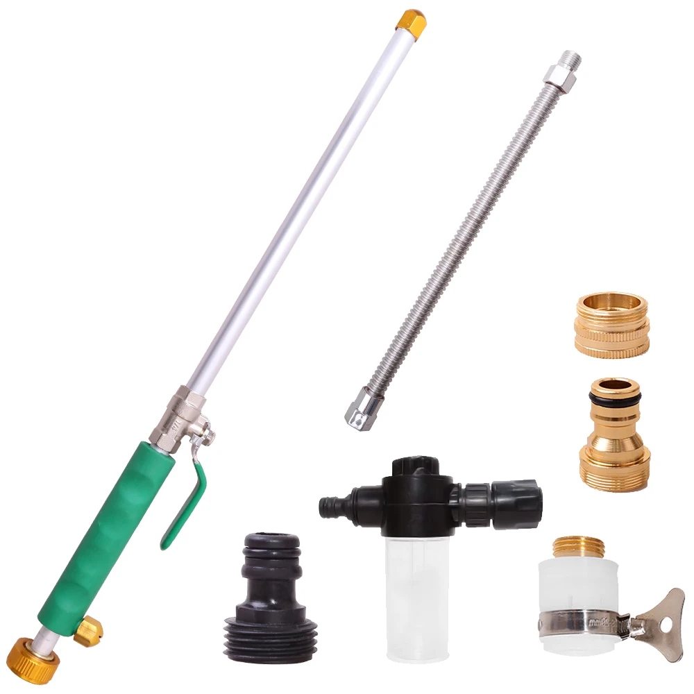 High Pressure Power Water Gun Car Pressure Washer Water Jet Washer Hose Nozzle Sprayer Watering Spray Sprinkler Garden-tools
High Pressure Power Water Gun Car Pressure Washer Water Jet Washer Hose Nozzle Sprayer Watering Spray Sprinkler Garden-tools